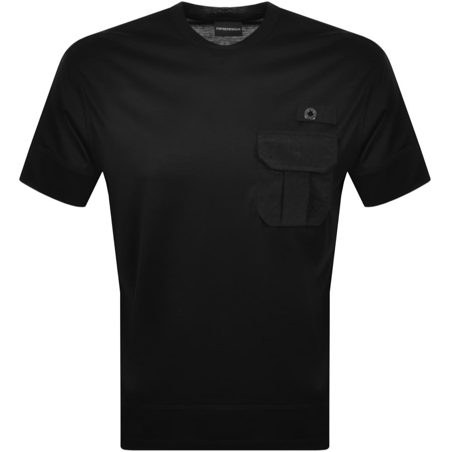 Alternative Image for ProductEmporio Armani Crew Neck Pocket T Shirt Black1